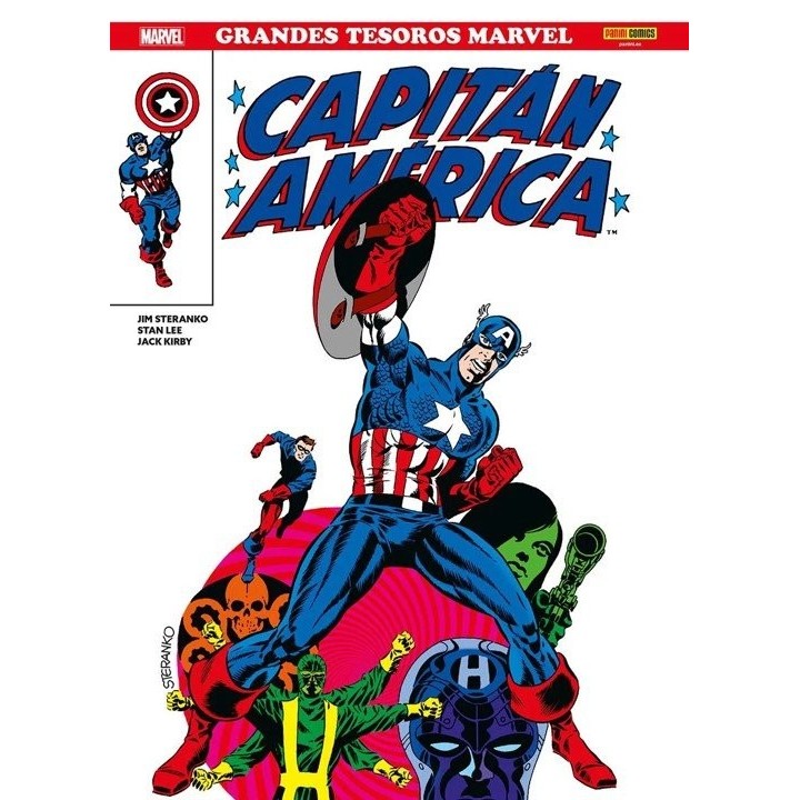 GRANDES TESOROS MARVEL CAPITAN AMERICA DE JIM STERANKO