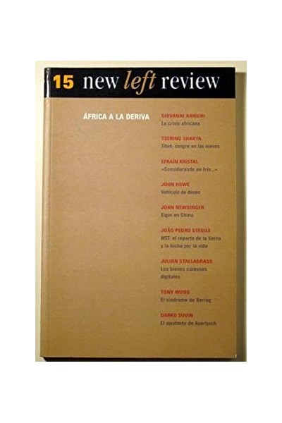 NEW LEFT REVIEW. Nº 15. Julio/Agosto 2002. AFRICA A LA DERIVA