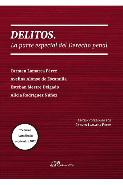 DELITOS LA PARTE ESPECIAL DEL DERECHO PENAL