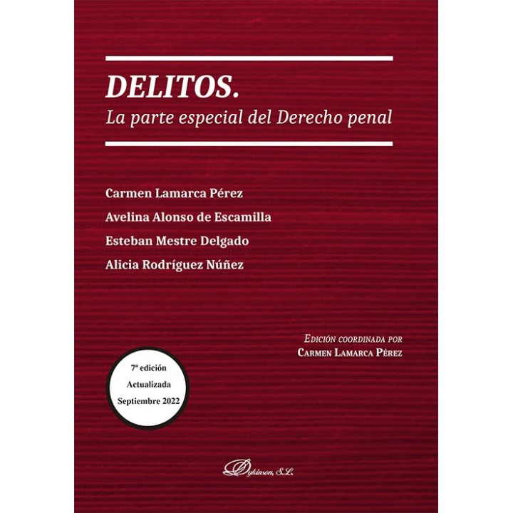 DELITOS LA PARTE ESPECIAL DEL DERECHO PENAL