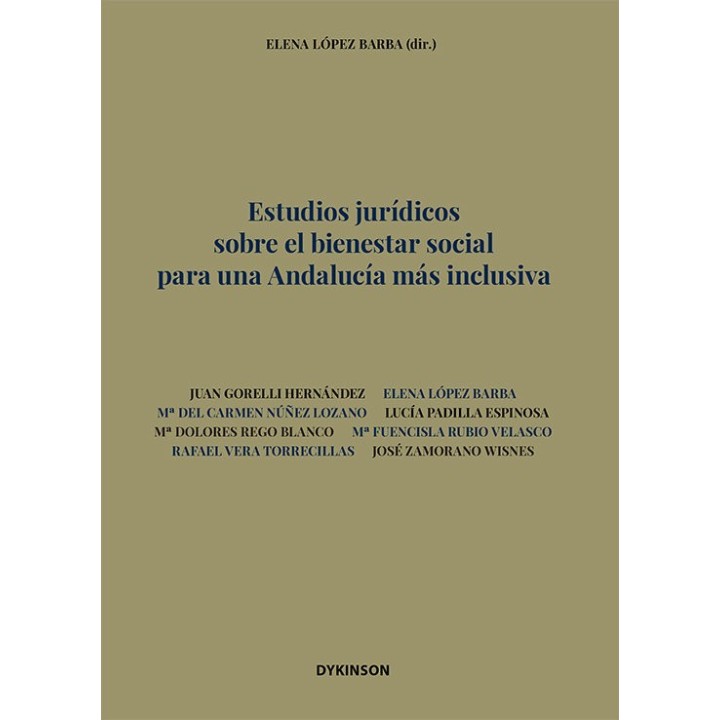 ESTUDIOS JURIDICOS SOBRE EL BIENESTAR SOCIAL PARA UNA ANDALU