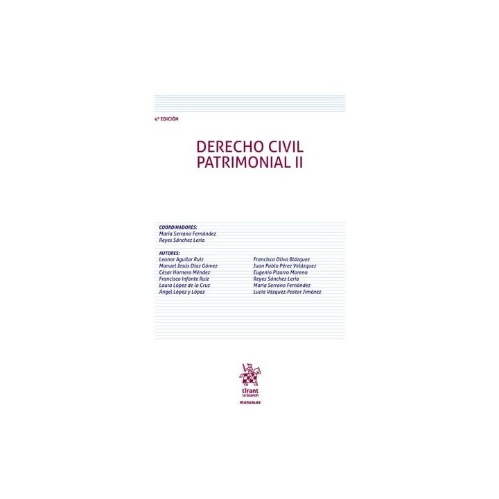 DERECHO CIVIL PATRIMONIAL II 4ª EDICION