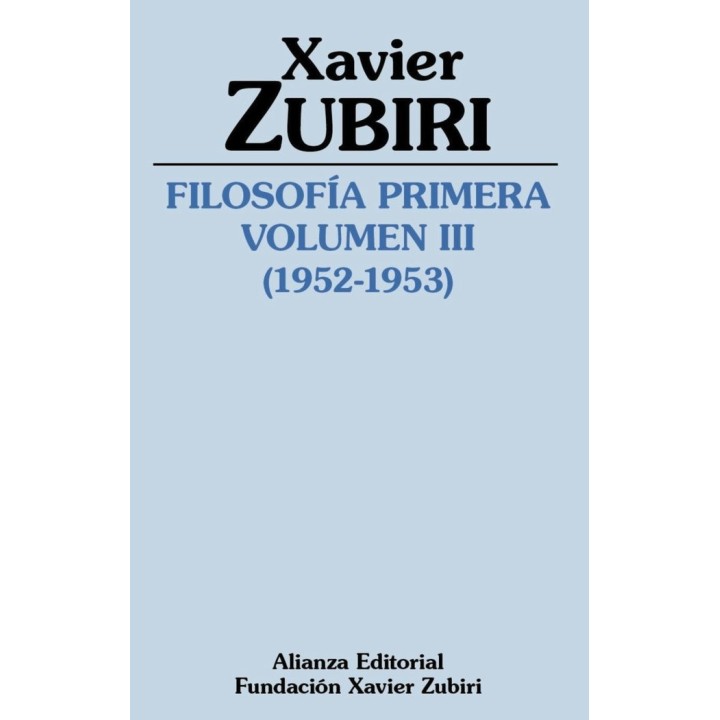 FILOSOFIA PRIMERA 1952 1953 VOLUMEN III
