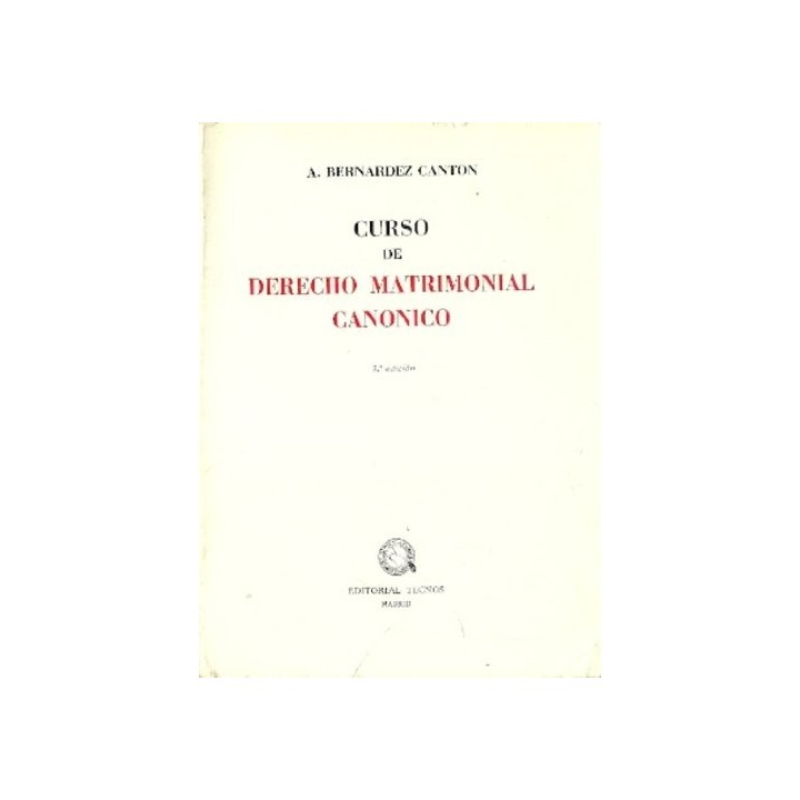 Curso de Derecho matrimonial canónico