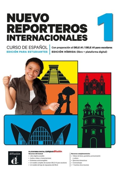 NUEVO REPORTEROS INTERNACIONALES 1 ED HIBRIDA ESTUDIANTES
