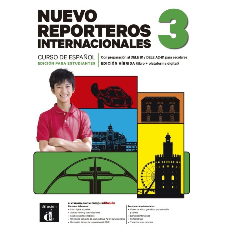 NUEVO REPORTEROS INTERNACIONALES 3 ED HIBRIDA ESTUDIANTES