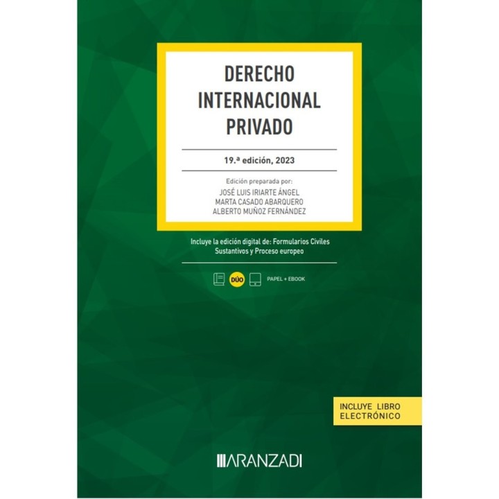DERECHO INTERNACIONAL PRIVADO 19 ED
