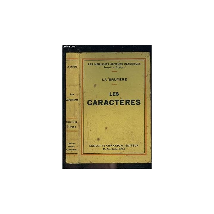 LES CARACTERES