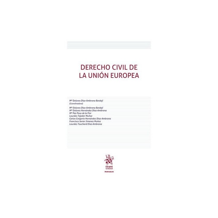 DERECHO CIVIL DE LA UNION EUROPEA 3ª EDICION