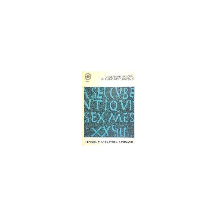 Lengua y literaturas latinas II. Unidad didactica 1