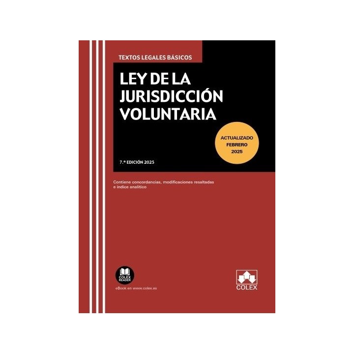 LEY DE LA JURISDICCION VOLUNTARIA 7ª ED 2025
