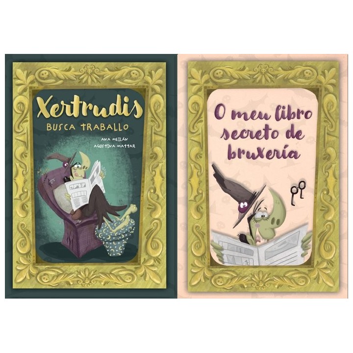 PACK XERTRUDIS BUSCA TRABALLO + MEU LIBRO SECRETO BRUXERIA