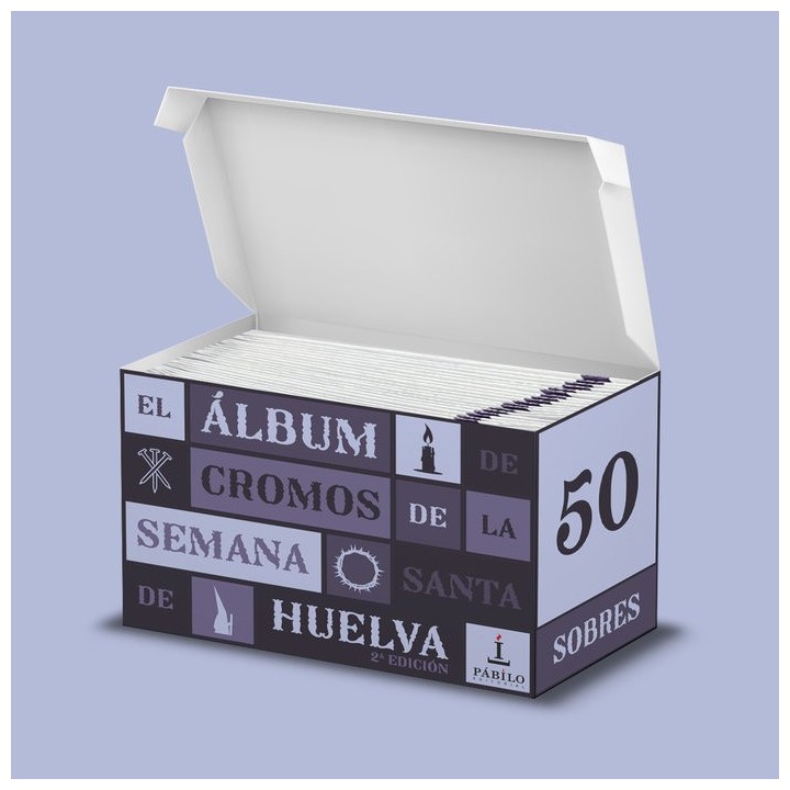 CAJA 50 SOBRES DE CROMOS DE LA SEMANA SANTA DE HUELVA