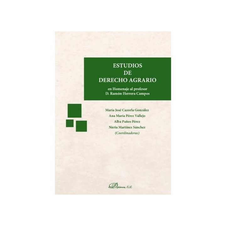 ESTUDIOS DE DERECHO AGRARIO