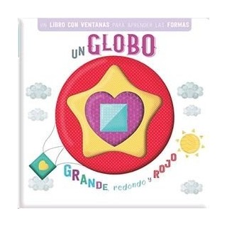 LIBRO VENTANAS GLOBO GRANDE REDONDO ROJO