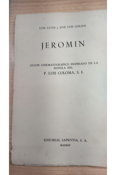 Jeromin. Guión cinematográfico