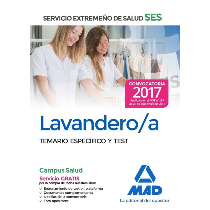 LAVANDERO/A SES 2017 TEMARIO ESPECIFICO