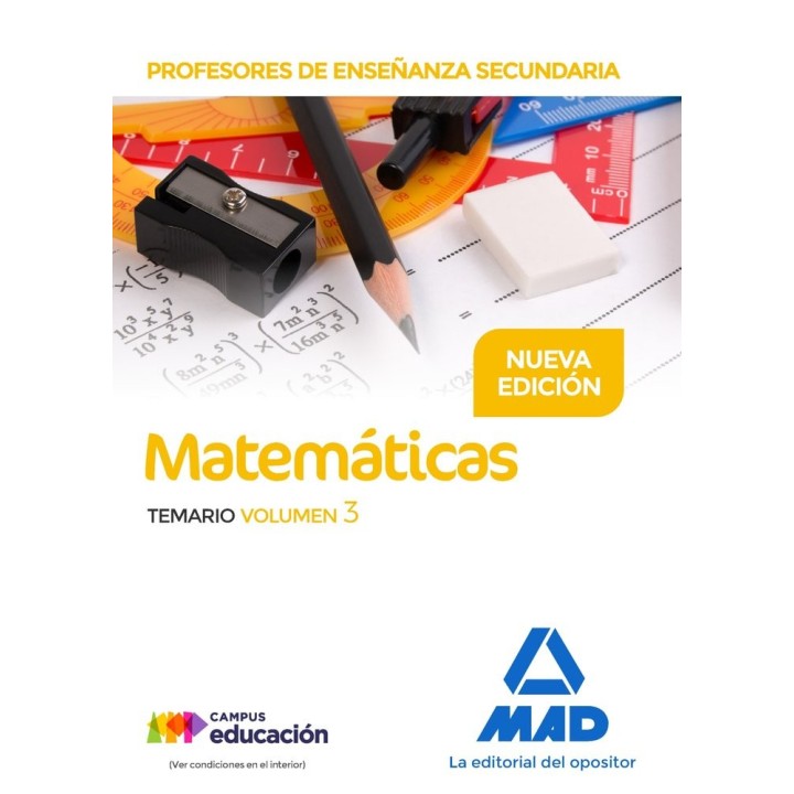 PROFESORES ENSEÑANZA SECUNDARIA MATEMATICAS TEMARIO VOL 3