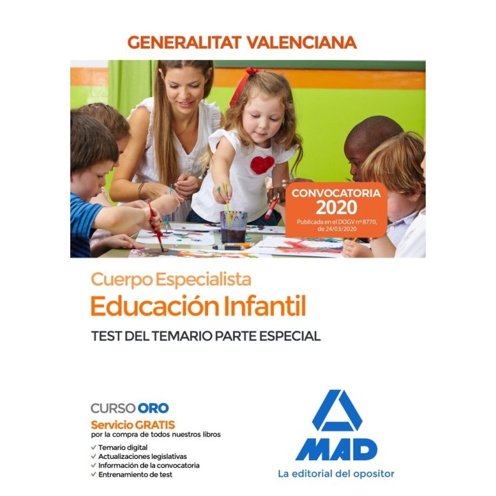 CUERPO ESPECIALISTA EDUCACION INFANTIL VALENCIA TEST