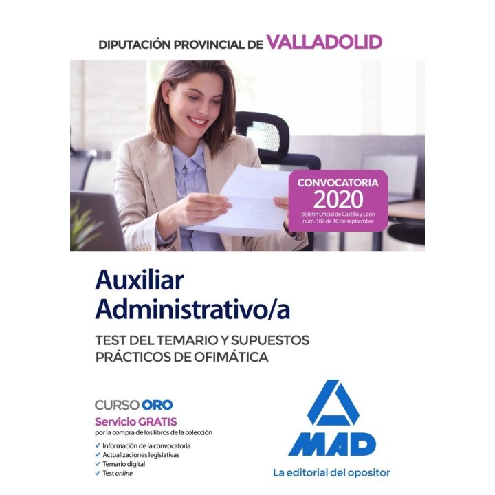 AUXILIAR ADTVO TEST SP OFIMATICA DIPUT VALLADOLID
