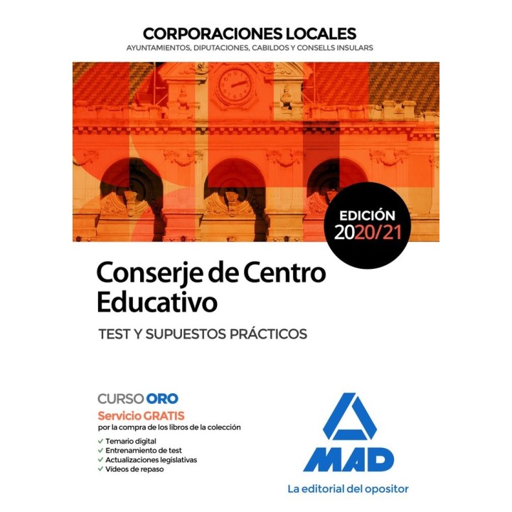 CONSERJE DE CENTRO EDUCATIVO DE CORPORACIONES LOCALES. TEST
