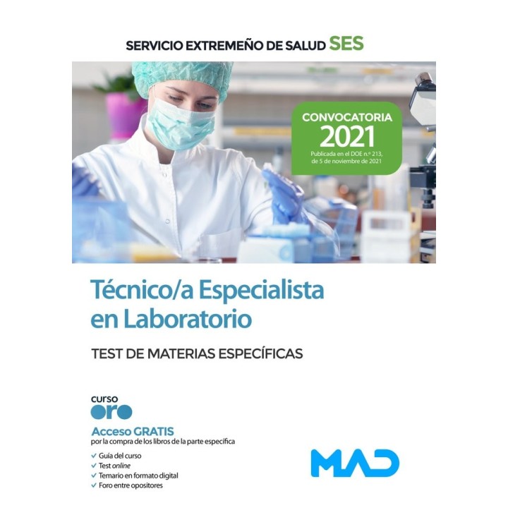 TECNICO/A ESPECIALISTA LABORATORIO SERVICIO EXTREMEÑO
