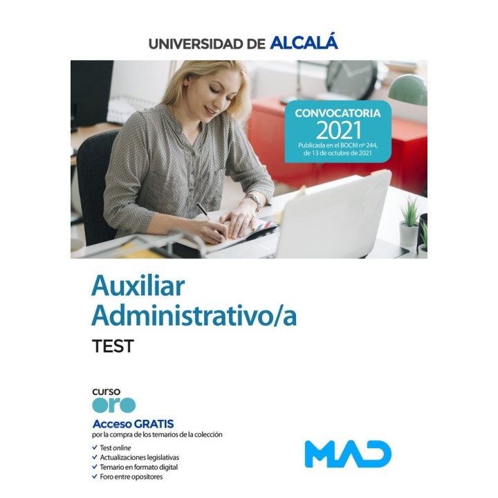 AUXILIAR ADMINISTRATIVO UNIVERSIDAD DE ALCALA TEST
