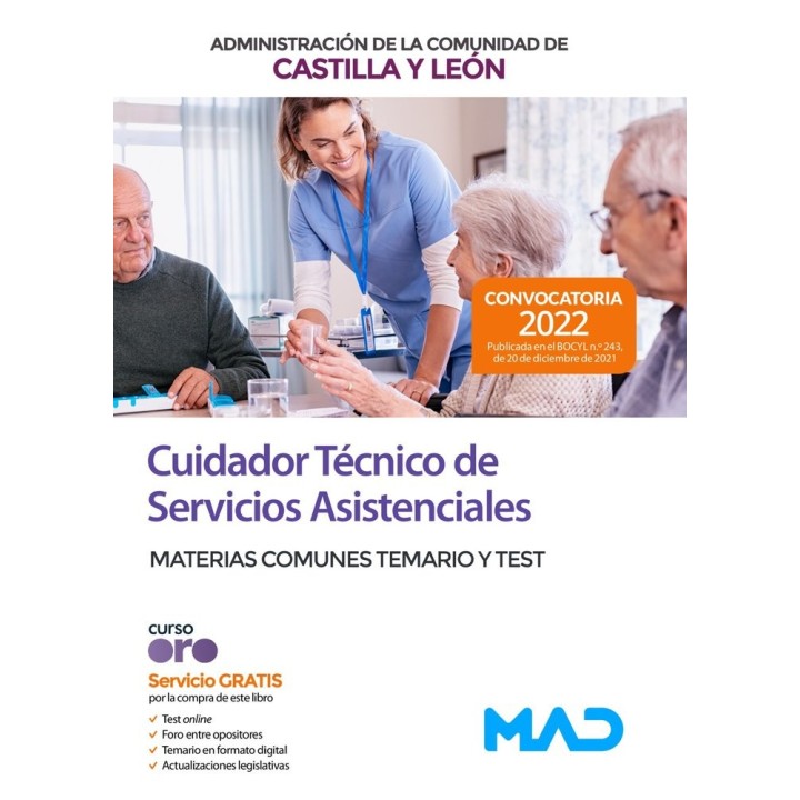 CUIDADOR TECNICO SERVICIOS ASISTENCIALES CASTILLA Y LEON TEM