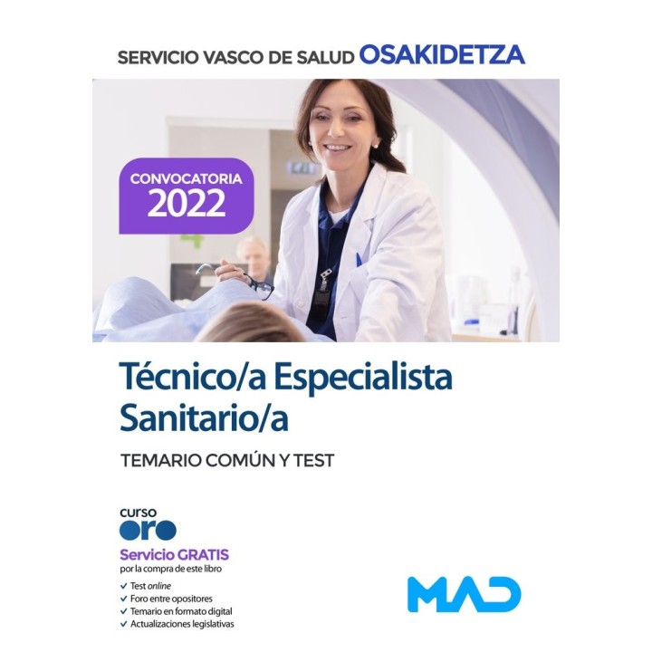 TECNICO ESPECIALISTA SANITARIO COMUN TEST OSAKIDETZA