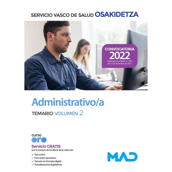 ADMINISTRATIVO/A OSAKIDETZA SERVICIO VASCO DE SALUD. TEMA