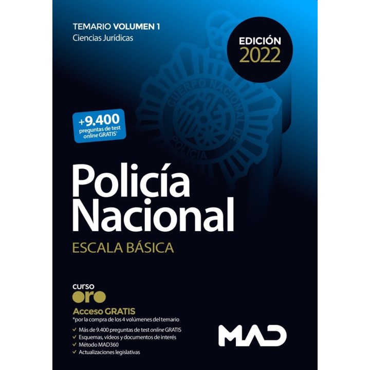 POLICIA NACIONAL ESCALA BASICA TEMARIO 1