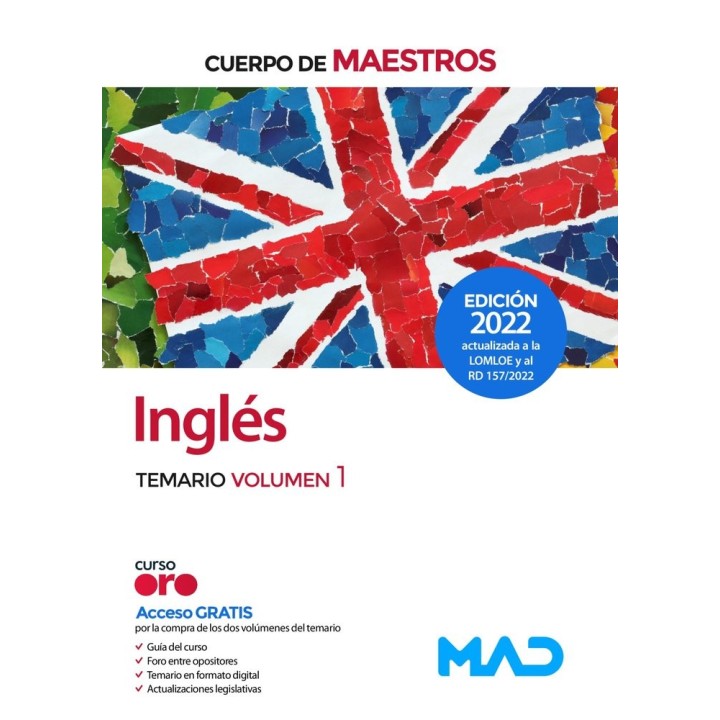 CUERPO MAESTROS INGLES TEMARIO VOLUMEN 1