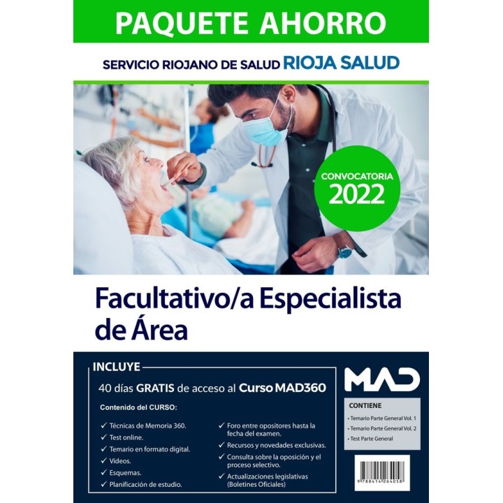 PACK AHORRO CELADOR SERVICIO SALUD LA RIOJA SACYL TE