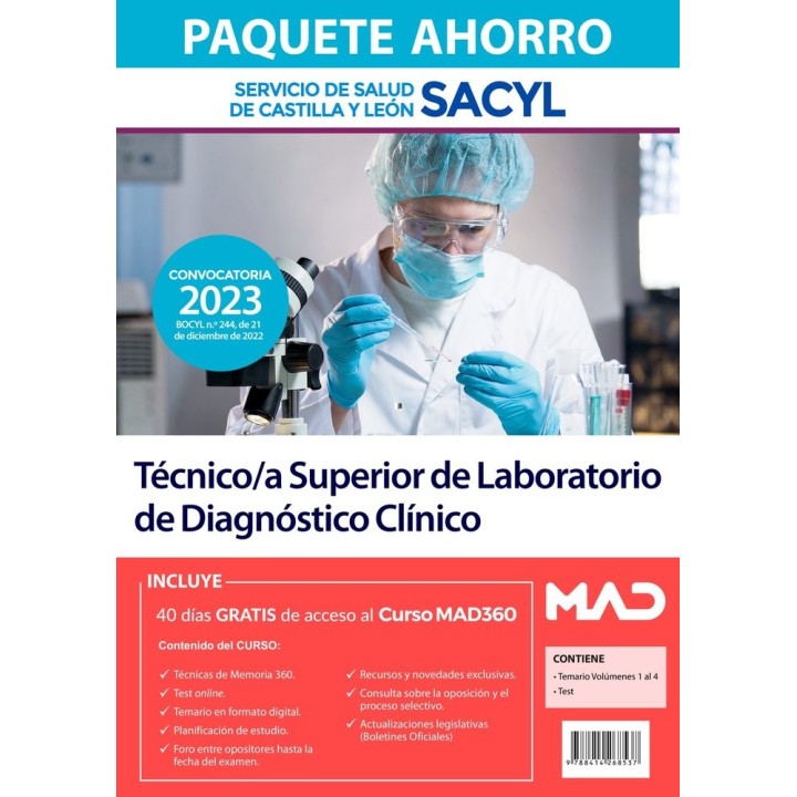 PAQUETE AHORRO TECNICO/A SUPERIOR LABORATORIO DE DIAGNOST