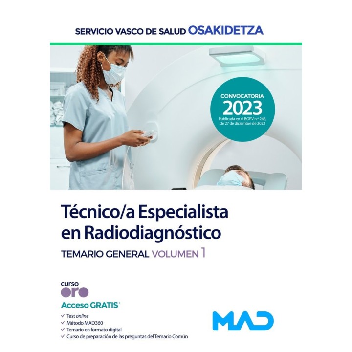 TECNICO/A ESPECIALISTA RADIODIAGNOSTICO OSAKIDETZA-SER