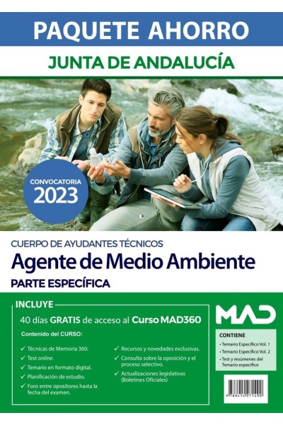 PAQUETE AHORRO CUERPO AYUDANTE TECNICO AGENTE MEDIO AMBIENT