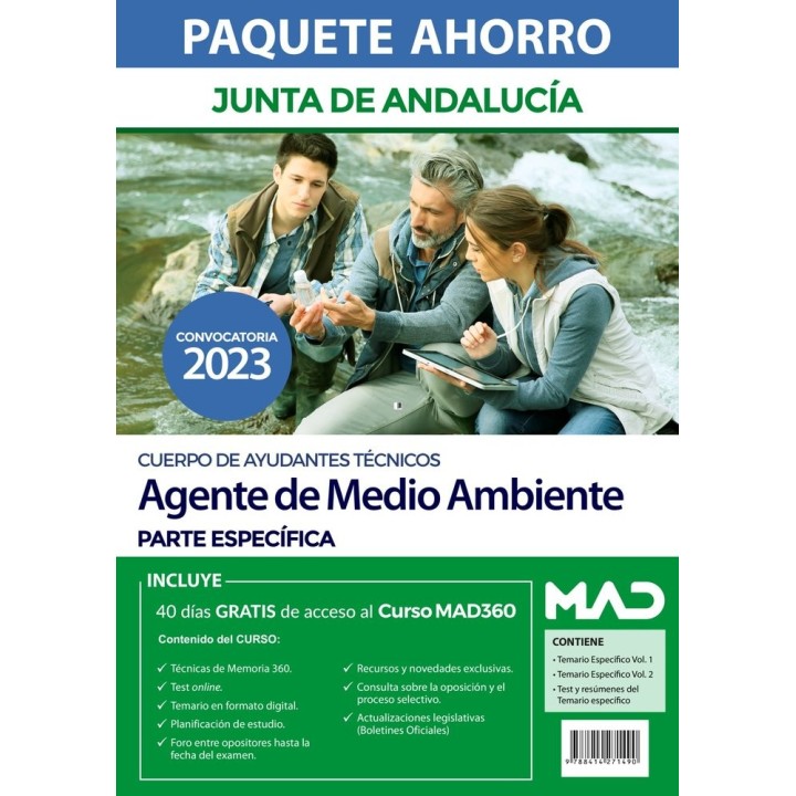 PAQUETE AHORRO CUERPO AYUDANTE TECNICO AGENTE MEDIO AMBIENT