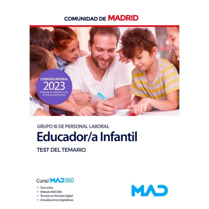 EDUCADOR/A INFANTIL GRUPO III TEST TEMARIO COMUNIDAD MADRID