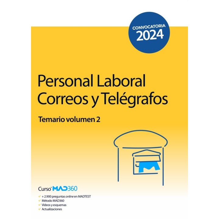 PERSONAL LABORAL CORREOS Y TELEGRAFOS TEMARIO VOLUMEN 2