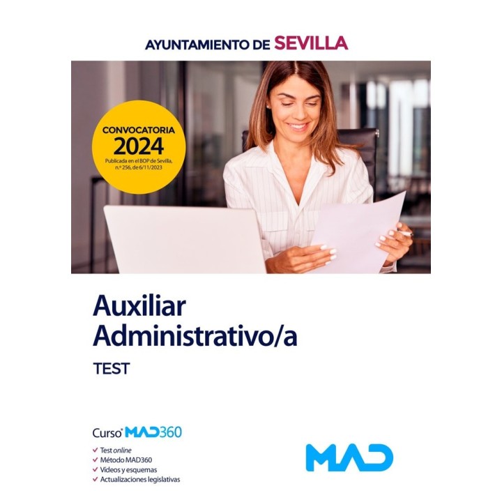 AUXILIAR ADMINISTRATIVO/A TEST AYUNTAMIENTO DE SEVILLA