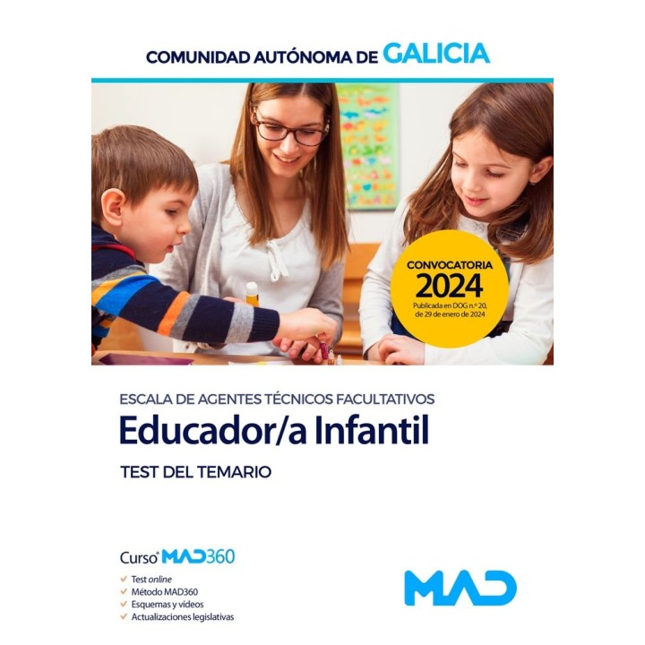 EDUCADOR/A INFANTIL ESCALA AGENTE TECNICO FACULTATIVO TEST