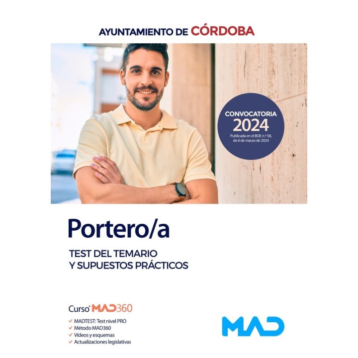 PORTERO/A AYUNTAMIENTO CORDOBA TEST Y SUPUESTOS PRACTICOS