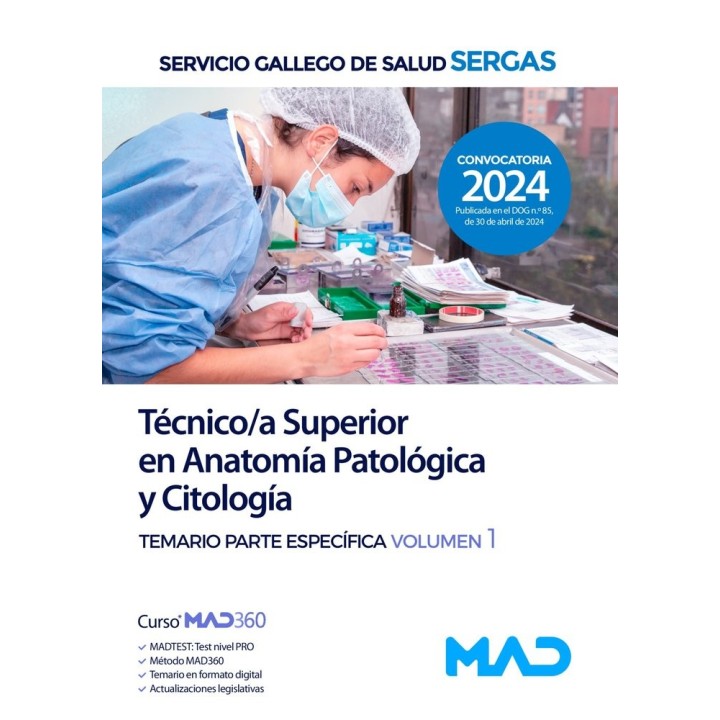 PARTE ESPECIFICA TECNICO/A SUPERIOR ANATOMIA TEMARIO 1 GALI