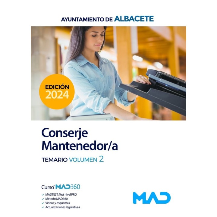 CONSERJE MANTENEDOR/A TEMARIO VOLUMEN 2 AYUNTAMIENTO ALBACE