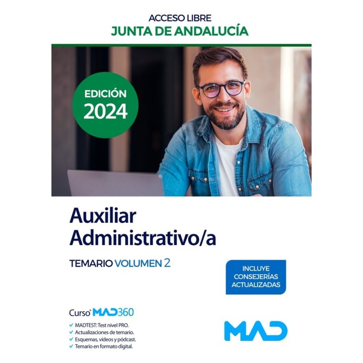 AUXILIAR ADMINISTRATIVO/A ACCESO LIBRE TEMARIO 2 JUNTA ANDA