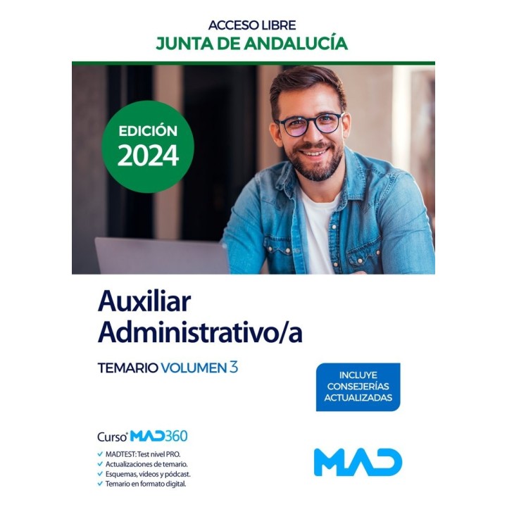 AUXILIAR ADMINISTRATIVO/A ACCESO LIBRE TEMARIO 3 JUNTA ANDA