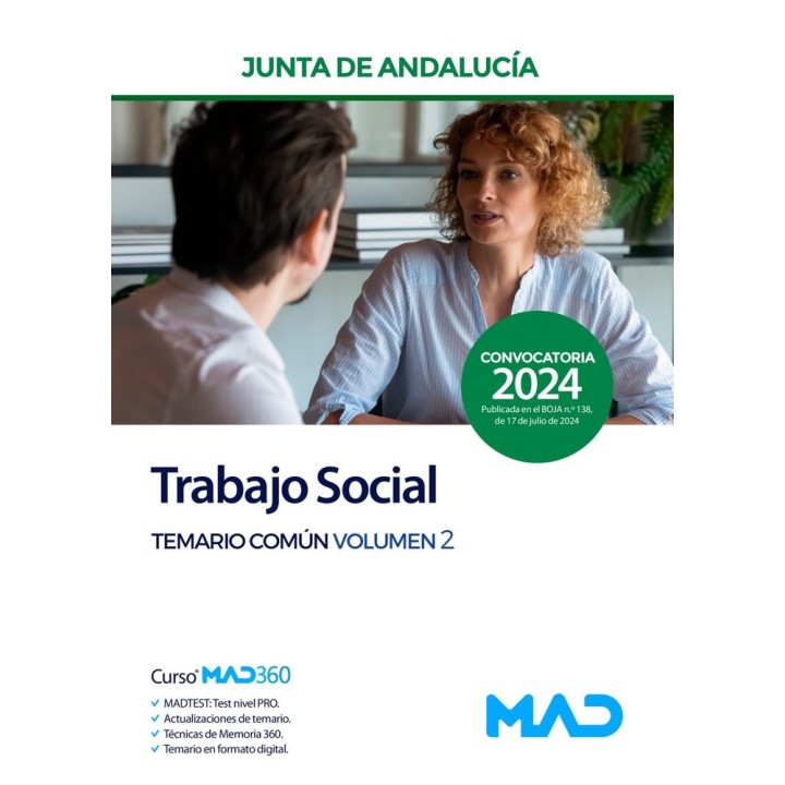 TRABAJO SOCIAL TEMARIO COMUN 2 JUNTA ANDALUCIA
