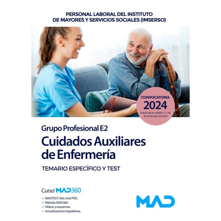 CUIDADOS AUXILIARES DE ENFERMERIA TEMARIO ESPECIFIO Y TEST