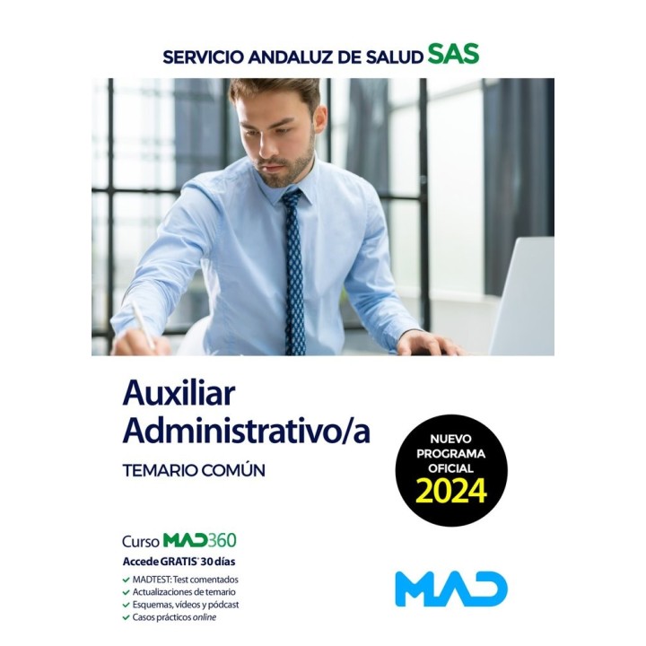 AUXILIAR ADMINISTRATIVO/A TEMARIO COMUN SERVICIO ANDALUZ SA