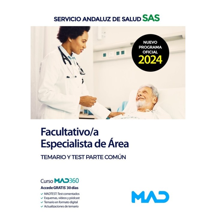 FACULTATIVO/A ESPECIALISTA AREA TEMARIO Y TEST PARTE COMUN